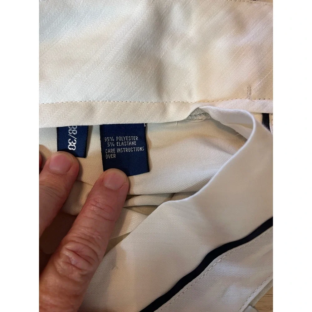 Polo Golf‎ Ralph Lauren Mens 38x30 Pleated Performance Pants Tan Beige Stretch